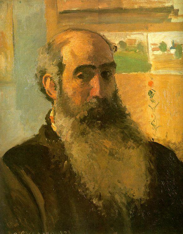 Camille Pissaro Self Portrait France oil painting art